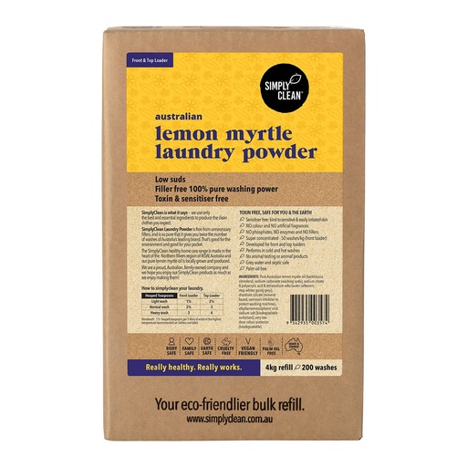 SIMPLY CLEAN | Laundry Powder Lemon Myrtle 4kg