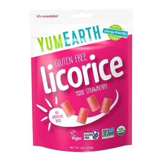 YUMEARTH | Organic Licorice - Strawberry 142g