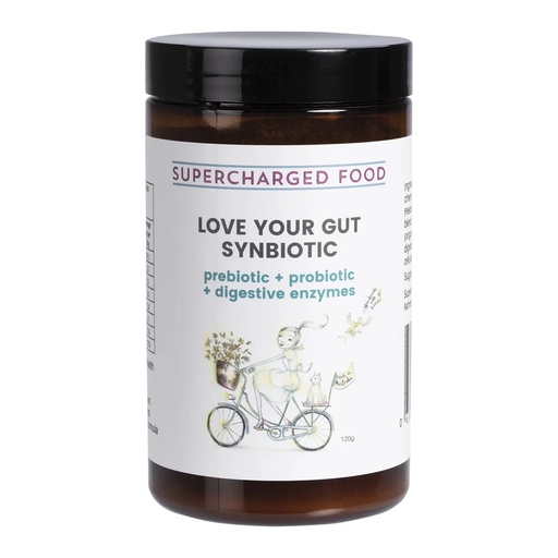 SUPERCHARGED FOOD | Love Your Gut Synbiotic Powder Pre/Probiotic 120g